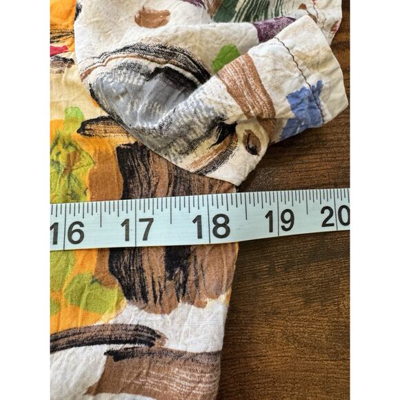 Jams World Dress Vintage Abstract City Shapes 90’s Button Front Mini Art To Wear - Picture 7 of 9